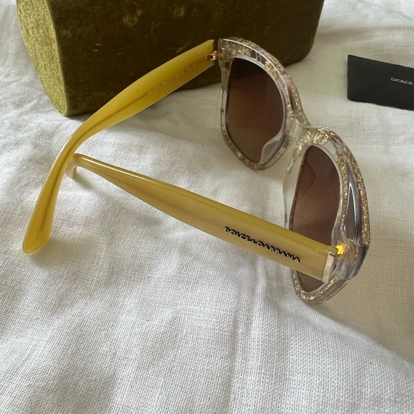 Dolce & Gabbana lace Gold Sunglasses - Picture 1 of 9